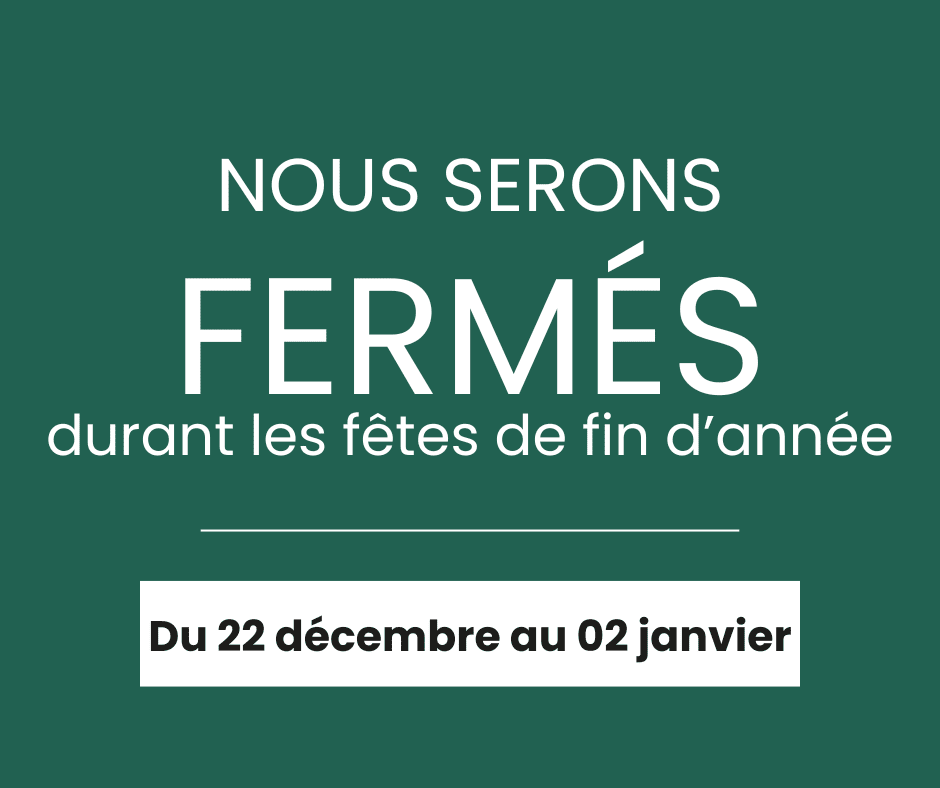 Fermeture exceptionnelle vacances Publication Facebook Modern Simple Professionnel Marron beige brun